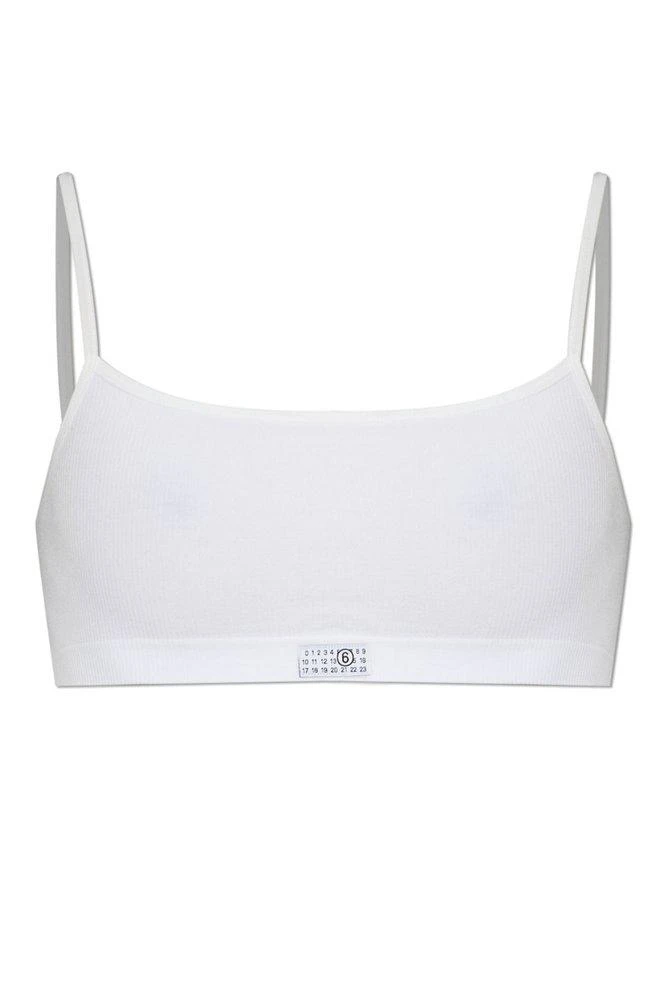 MM6 MM6 Maison Margiela Logo Strap Bra
