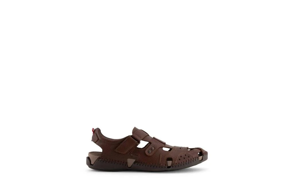 Andrea Andrea - Men's Velcro Closure Leather Sandal