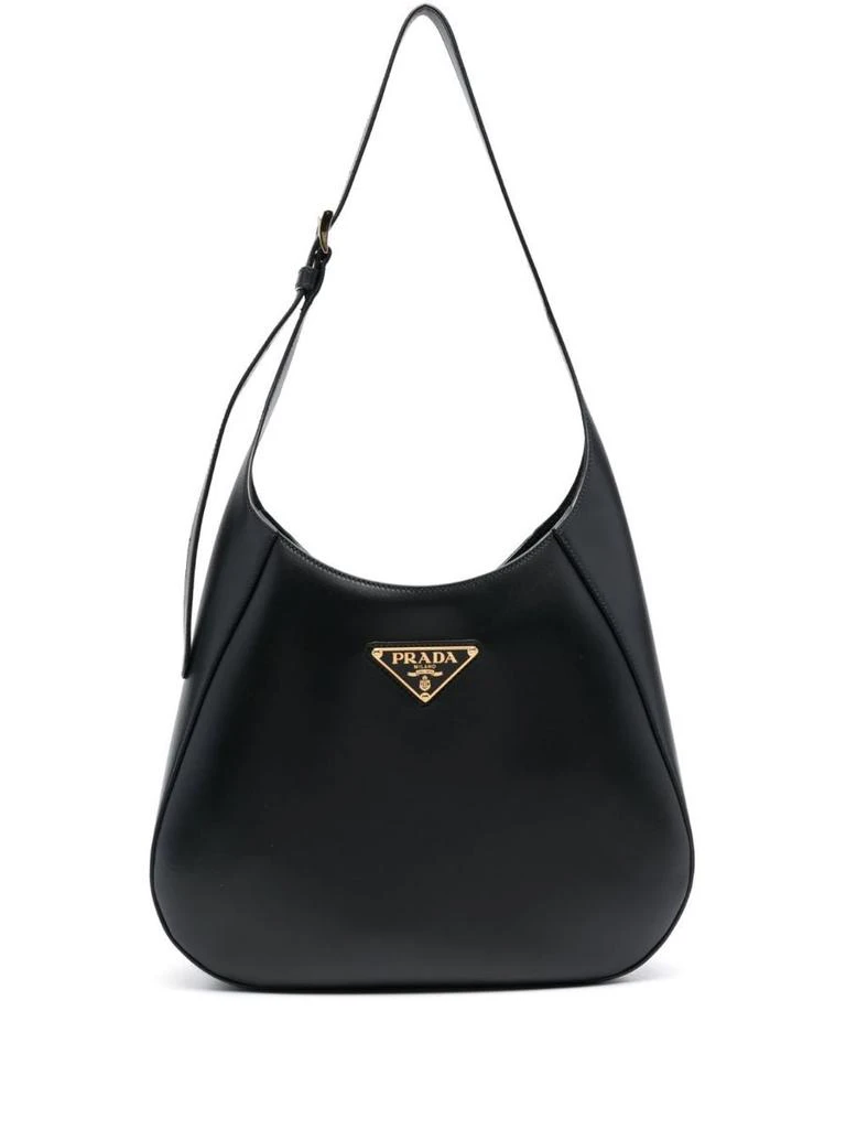 Prada Prada Triangle-Logo Leather Shoulder Bag 1