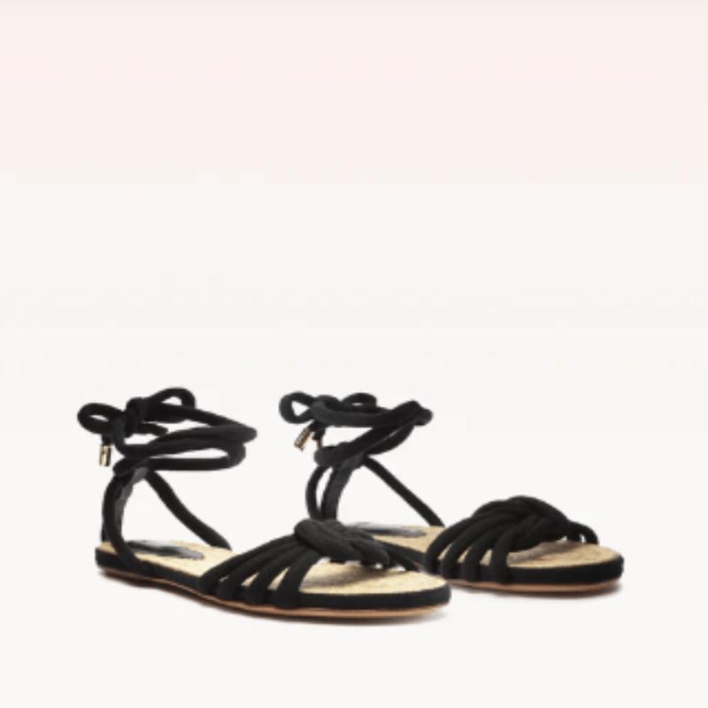 Alexandre Birman Vicky Rope Flat Black