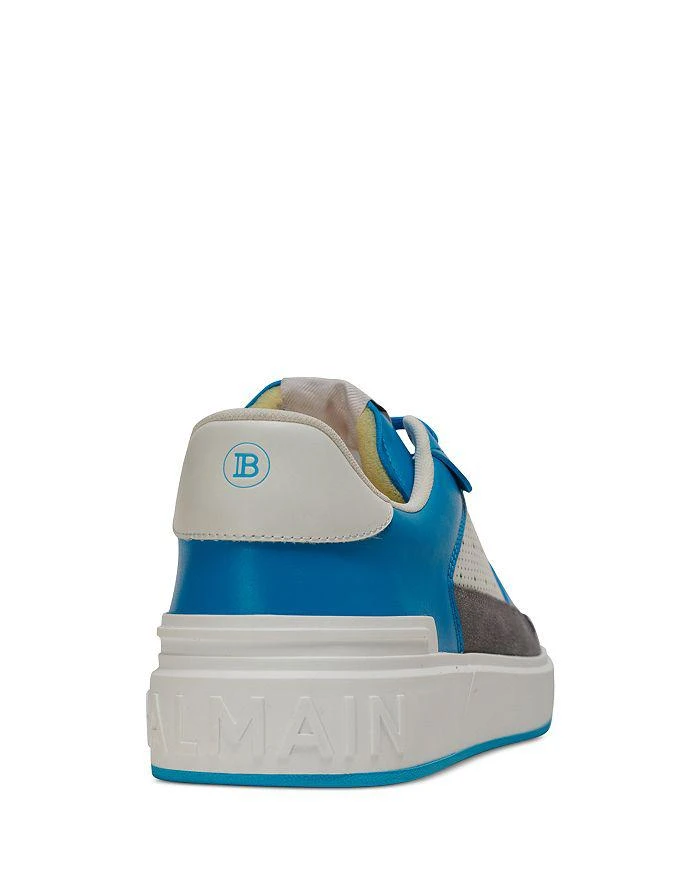 Balmain Men's B Court Flip Leather & Suede Sneaker 7