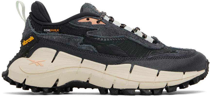 Reebok Black Zig Kinetica 2.5 Edge Sneakers - Sports Shoes