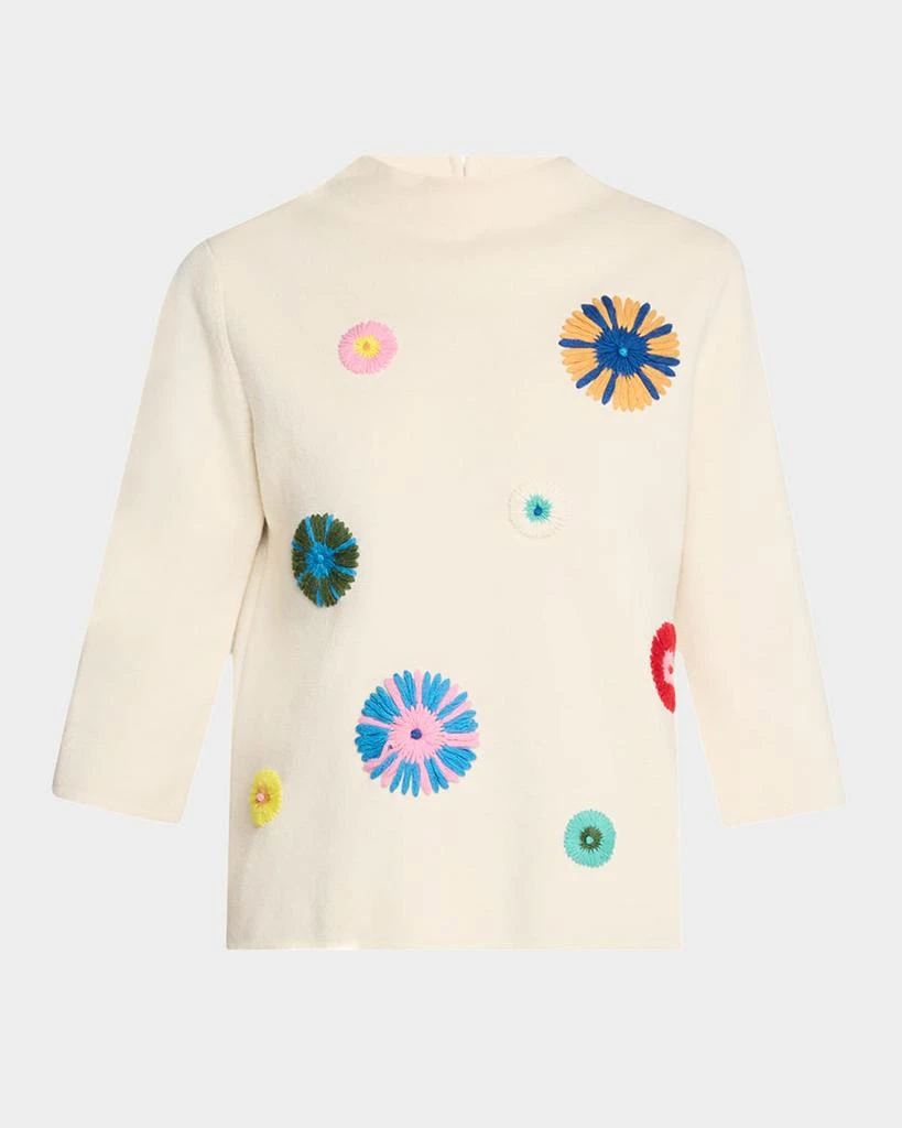 Frances Valentine Bon Bon Mock-Neck Sweater 1