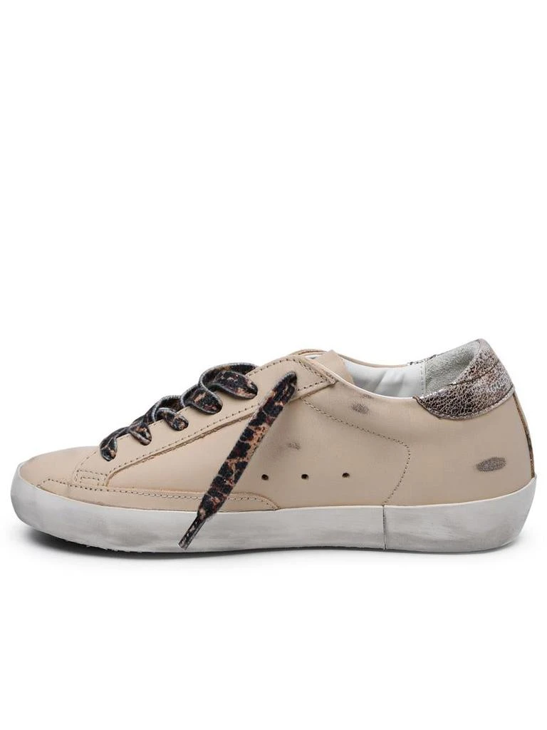 Golden Goose Golden Goose 'Super-Star Classic' Beige Leather Sneakers 3