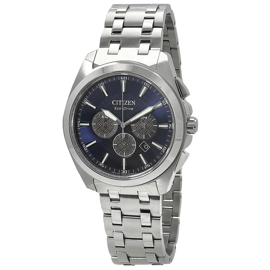 Citizen Peyten Chronograph Eco-Drive Blue Dial Men's Watch CA4510-55L 1