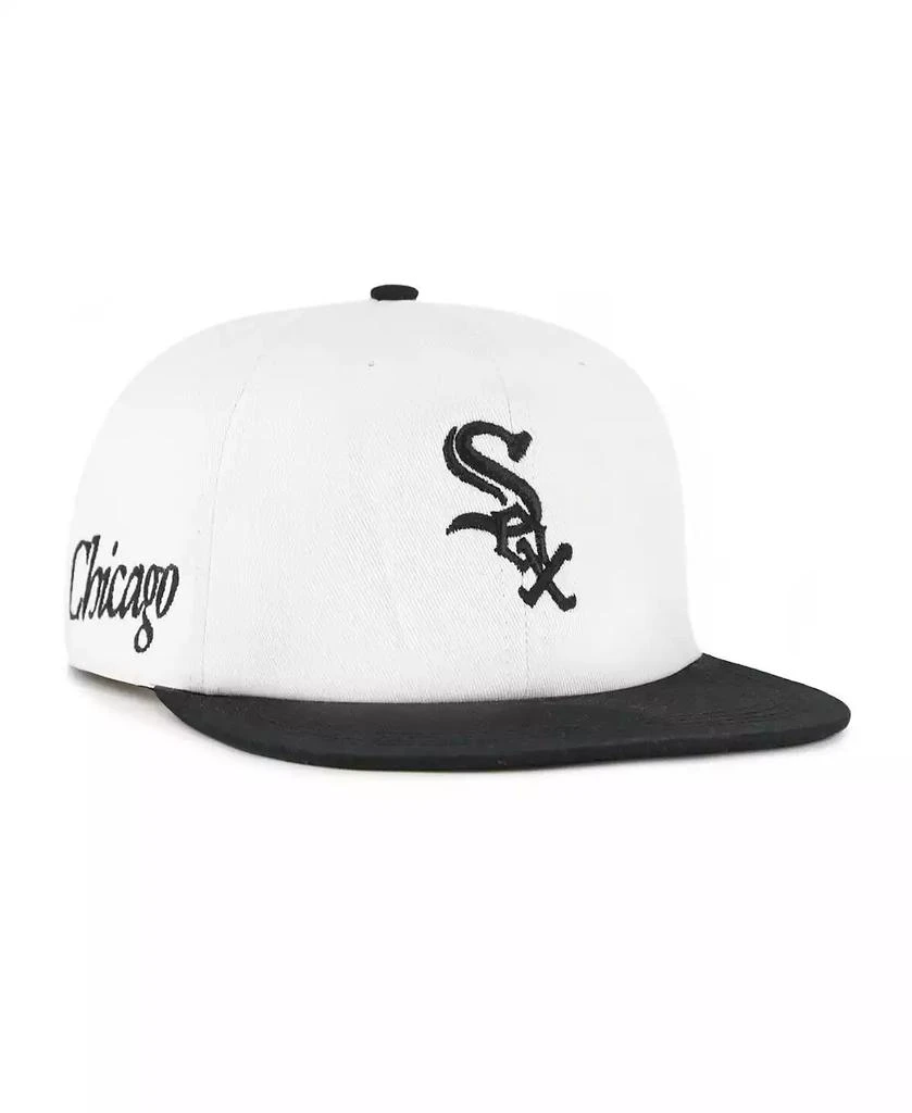 47 Brand Men's White/Black Chicago White Sox Foundation Captain Snapback Hat 1