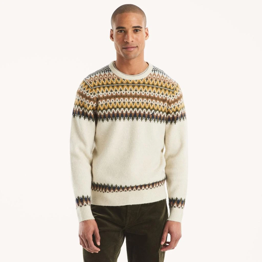 Nautica Mens Fair Isle Crewneck Sweater 5