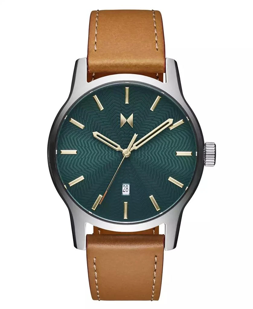 MVMT Men's Classic II Tan Leather Strap Watch 1