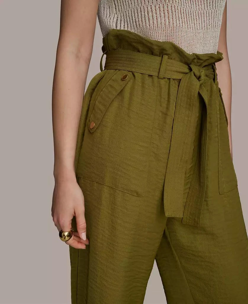 Donna Karan Women's Paperbag-Waist Ankle Pants 4