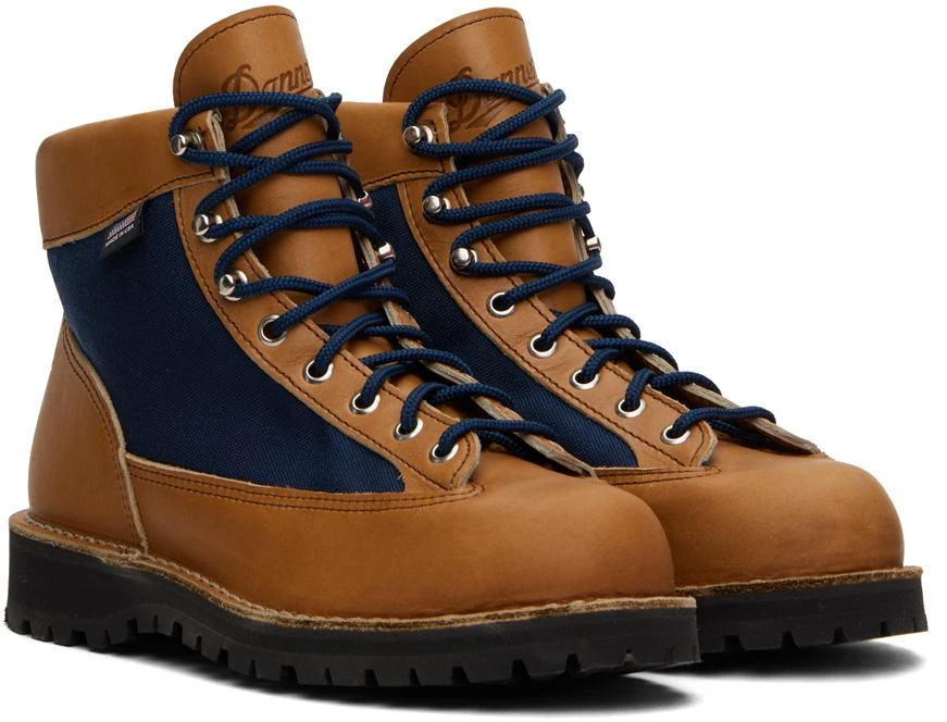 Danner Tan & Navy Danner Light Boots 4