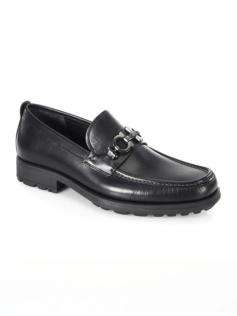 Salvatore Ferragamo David Gancini Bit Leather Loafers 2