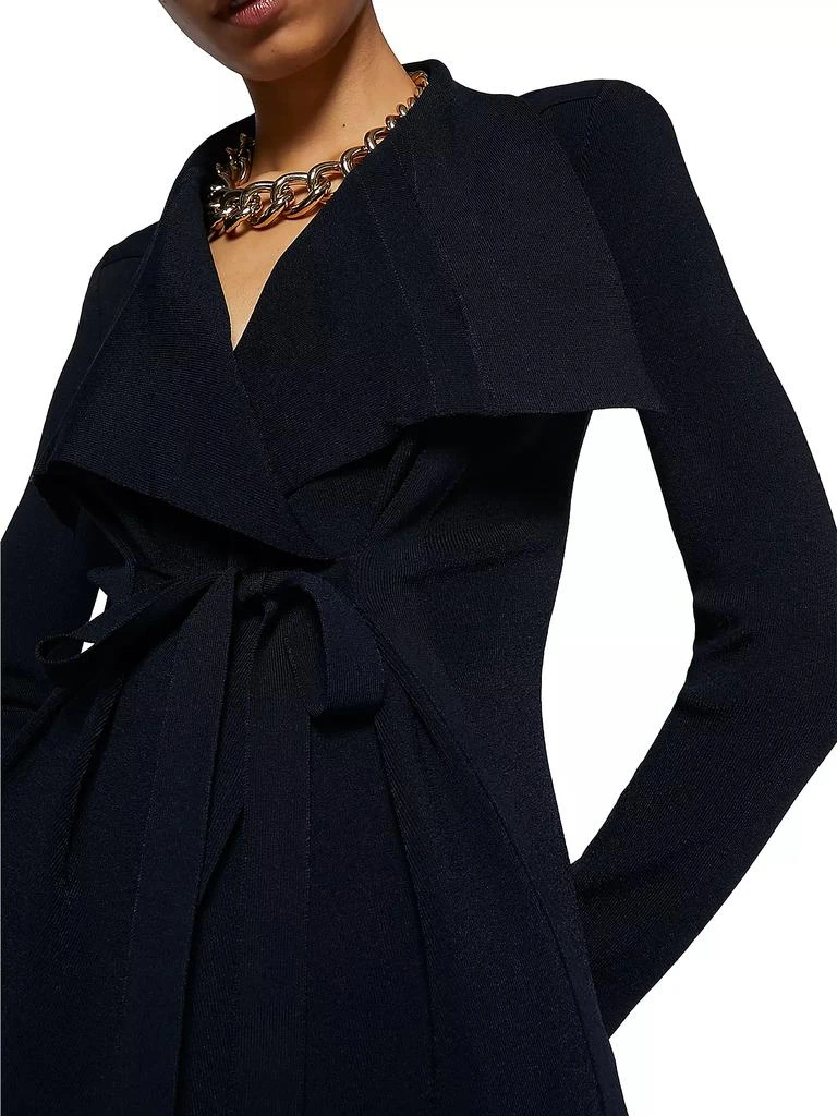 Scanlan Theodore Crepe Knit Draped Jacket 6
