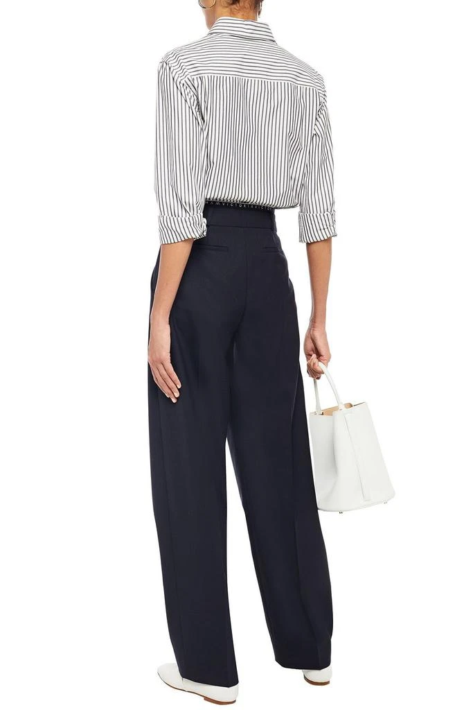 Victoria Beckham Pleated twill tapered pants 3
