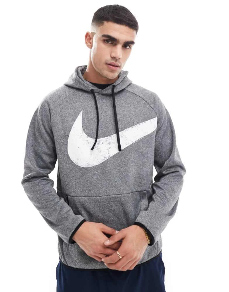 NIKE Nike Training Swoosh graphic hoodie in black 1