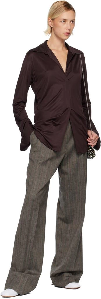 Dries Van Noten Gray Wool Trousers 4