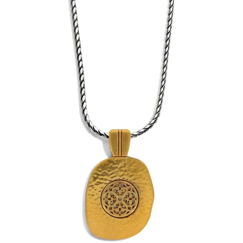 Brighton Women's Ferrara Artisan Two Tone Pendant Necklace In Silver-Gold