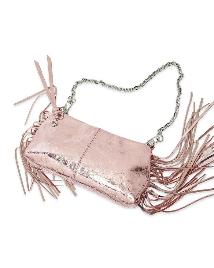 Maje Miss M Metallic Crinkle Leather Pouch 3