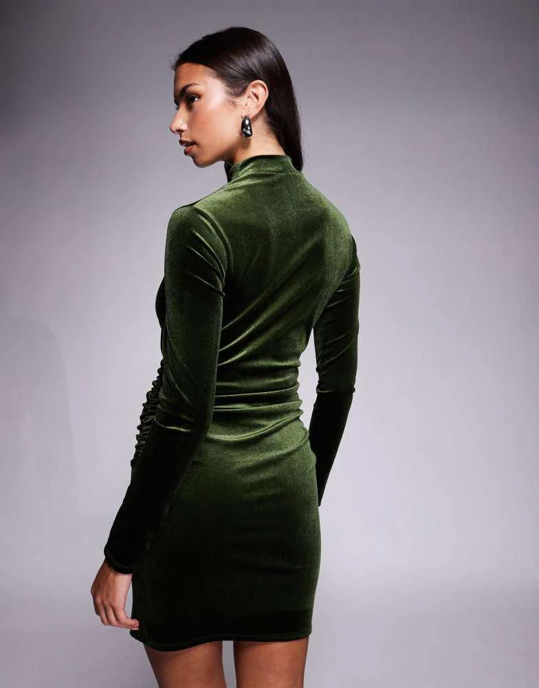 long sleeve dress for work Long Sleeve Satin Midi Shirt Dress | Shirt Dress main image 0