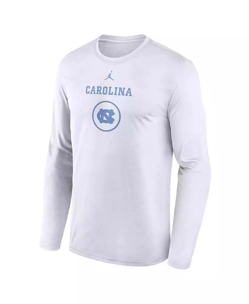 Jordan Men
s White North Carolina Tar Heels 2024 On-Court Basketball Practice Legend Performance Long Sleeve T-Shirt 2