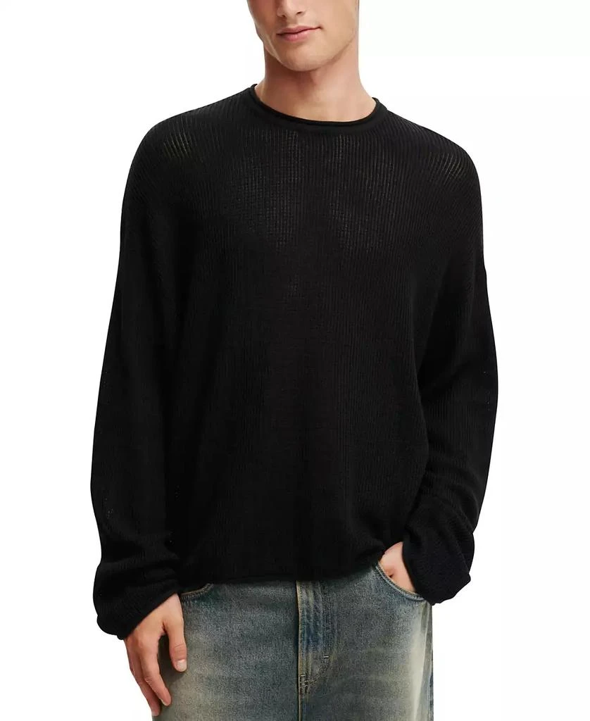 Cotton On Men's Relaxed Summer Knit Sweater 1