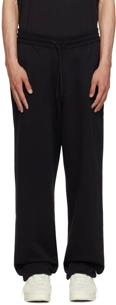 Y-3 Black Straight Sweatpants 1