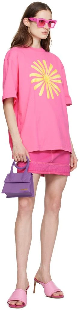 Jacquemus Pink 'Le T-Shirt Soleil' T-Shirt 4