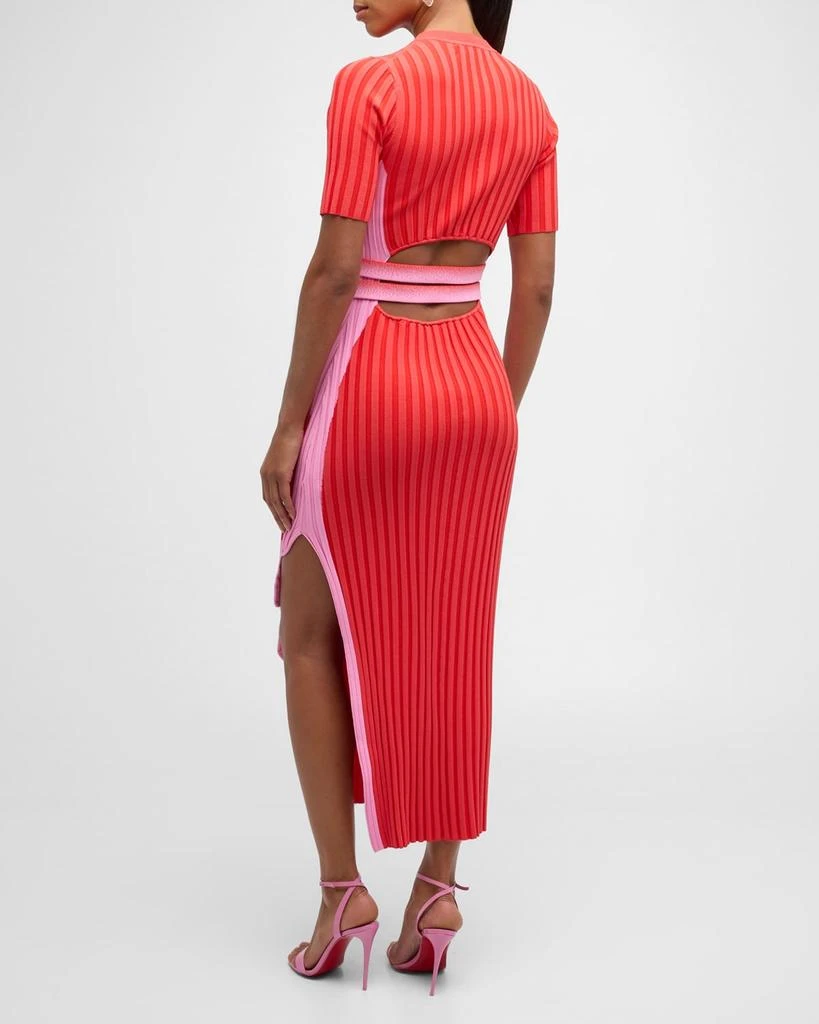 PH5 Jodie Pleated Asymmetric Wavy Long Dress 4
