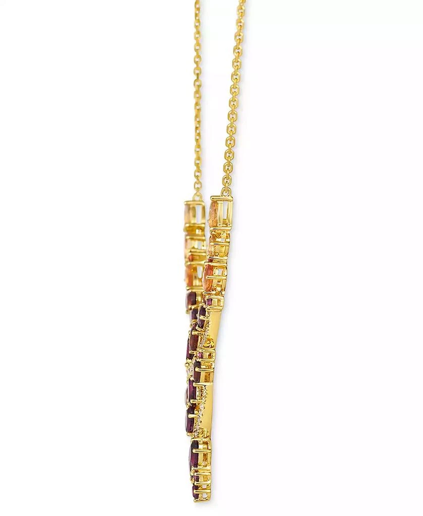 Le Vian Multi-Gemstone (5-1/8 ct. t.w.) & Vanilla Diamond (1/3 ct. t.w.) Statement Necklace in 14k Gold, 19" + 2" extender 2