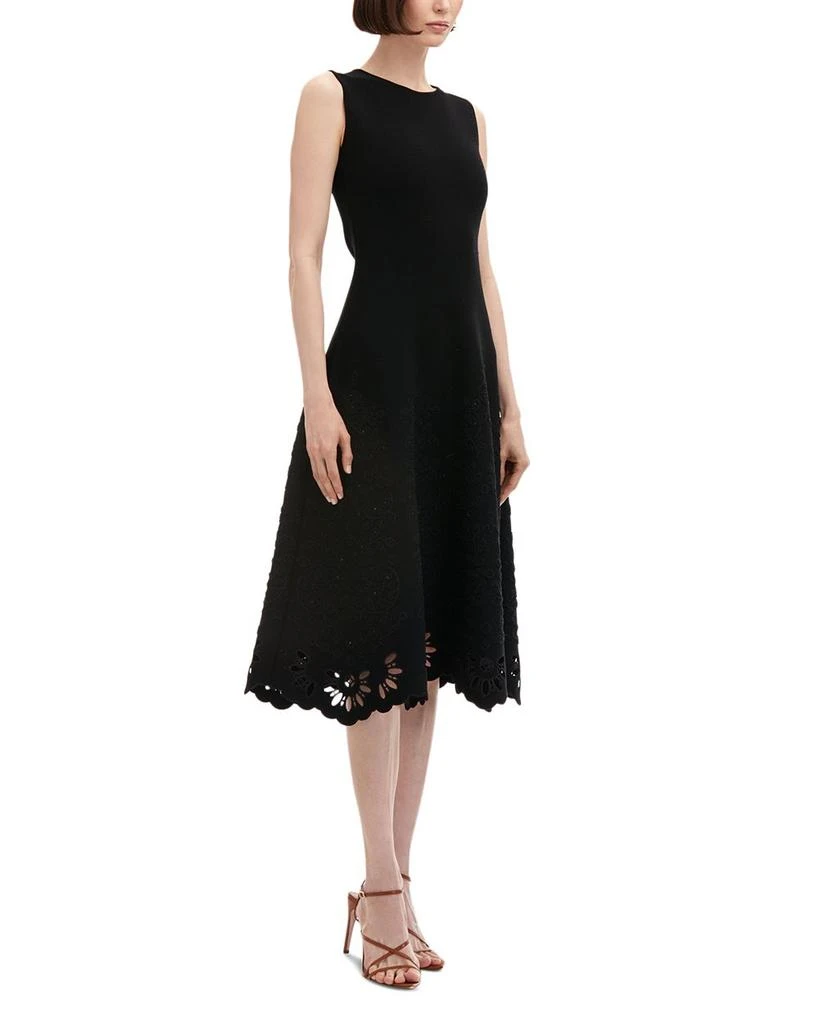 Oscar de la Renta Oscar del la Renta Sleeveless Eyelet Jacquard Midi Dress 4