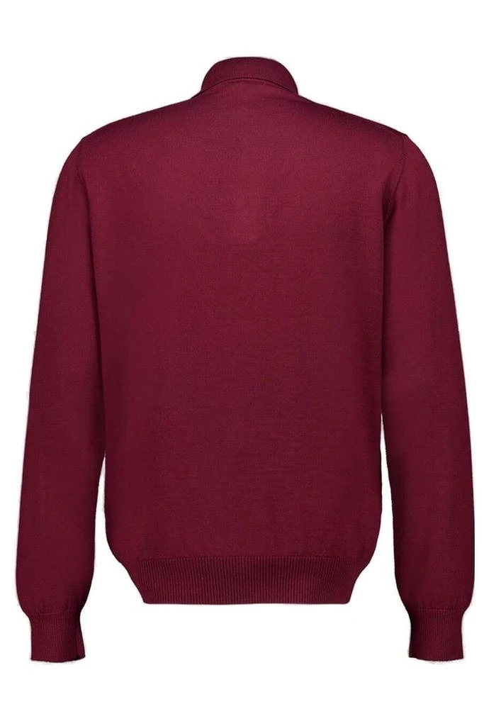 Fendi Fendi FF Plaque Long Sleeved Polo Shirt 2