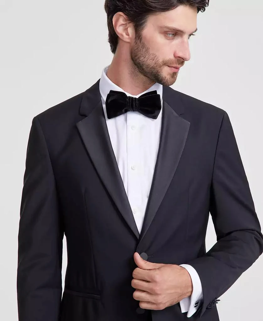 Hugo Boss Men's Modern-Fit Wool Blend Super Flex Stretch Tuxedo Jacket 3