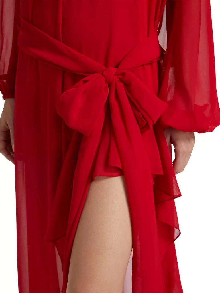 Amanda Uprichard Calliope Tie-Waist Maxi Dress 6
