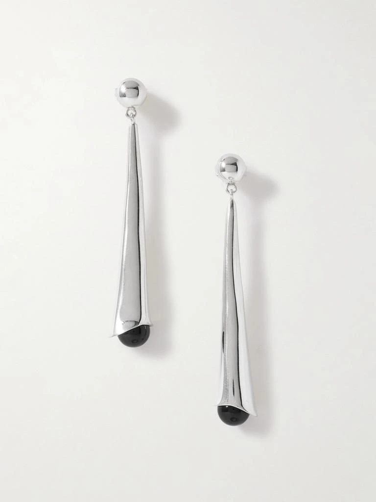 Sophie Buhai Lou Lou Silver Onyx Earrings