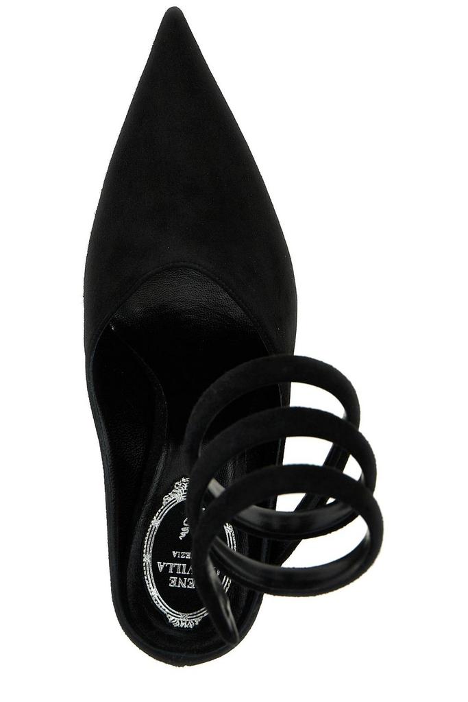 【関税込み】RENE CAOVILLA 'Grace' mules Rene Caovilla René Caovilla Grace Pointed Toe Mules Black