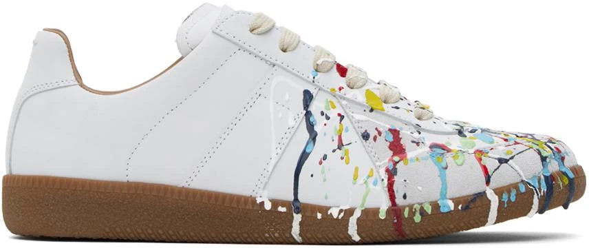 MAISON MARGIELA White Paint Replica Sneakers 1