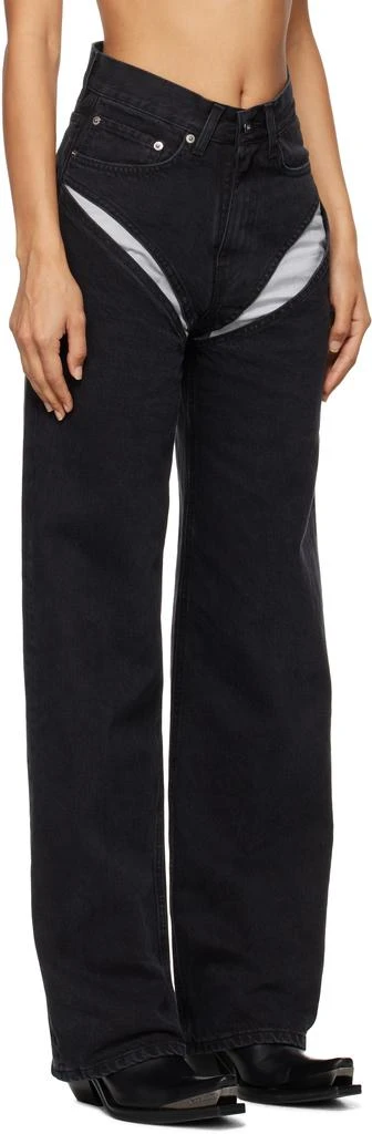 Y/Project Black Cut Out Jeans 2