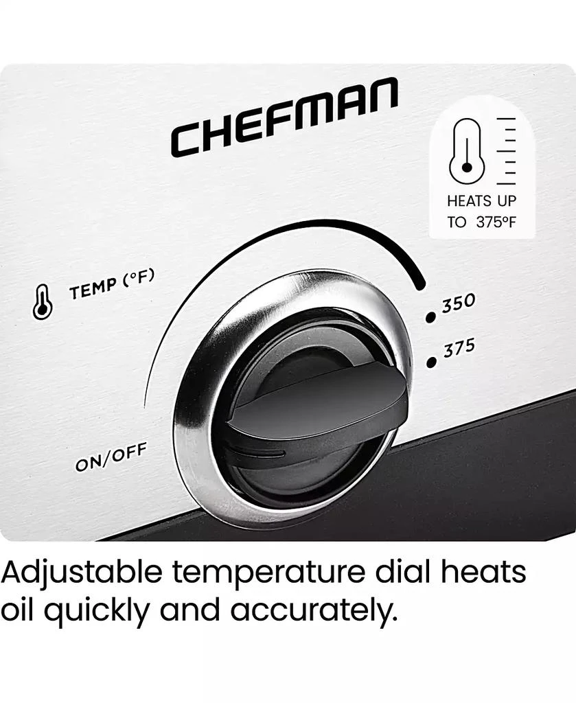 Chefman Fry Guy 1.5 Liter Deep Fryer w/ Temperature Control 4