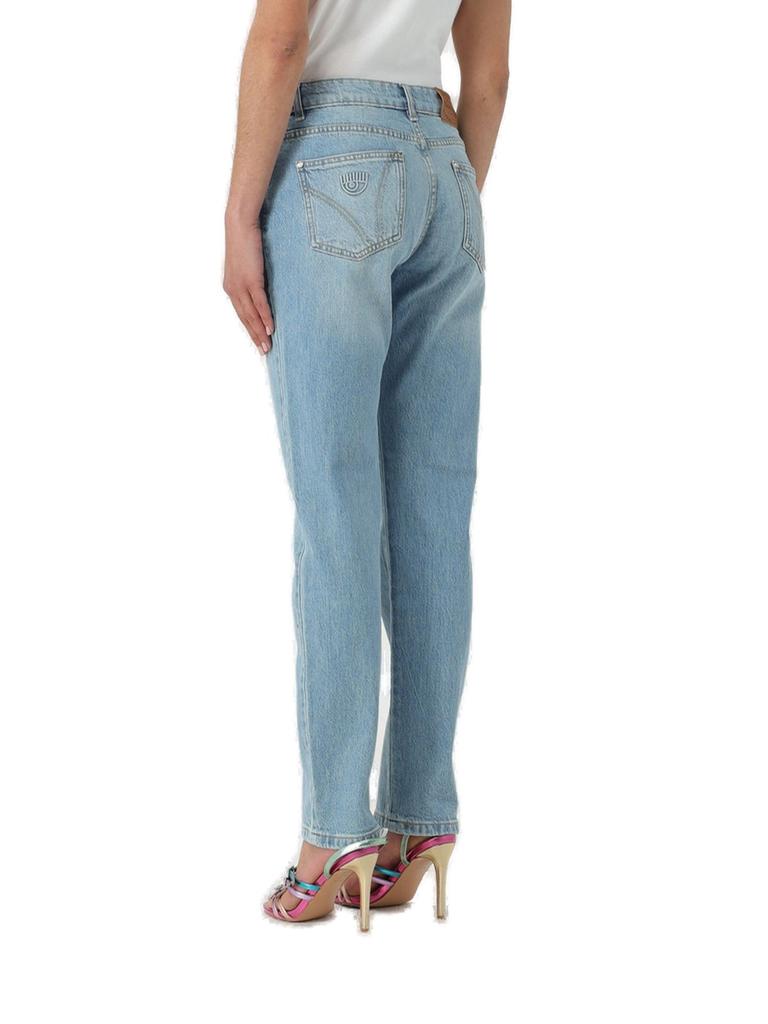 Chiara Ferragni Chiara Ferragni Logo Patch Straight-Leg Jeans