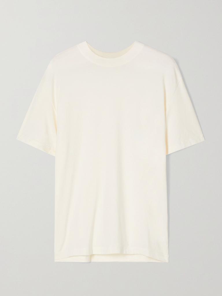 Skims Boyfriend 弹力平纹布 T 恤