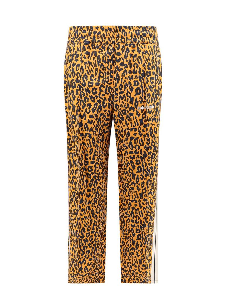 パンツ PALM ANGELS  PRINT PANTS IN TECHNICAL FABRIC Palm Angels logo-print Cotton Trousers | Black | FARFETCH