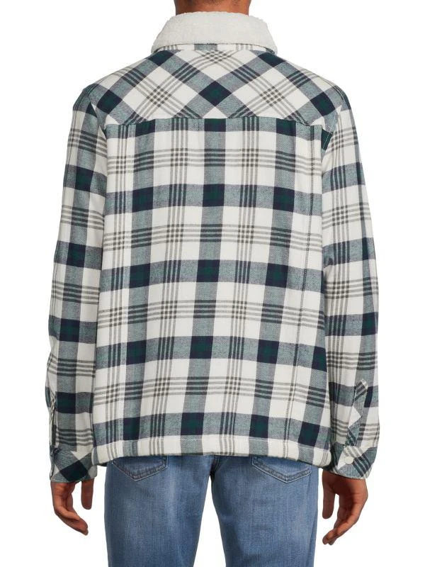 Hurley Plaid Faux Shearling Lined Shacket 2
