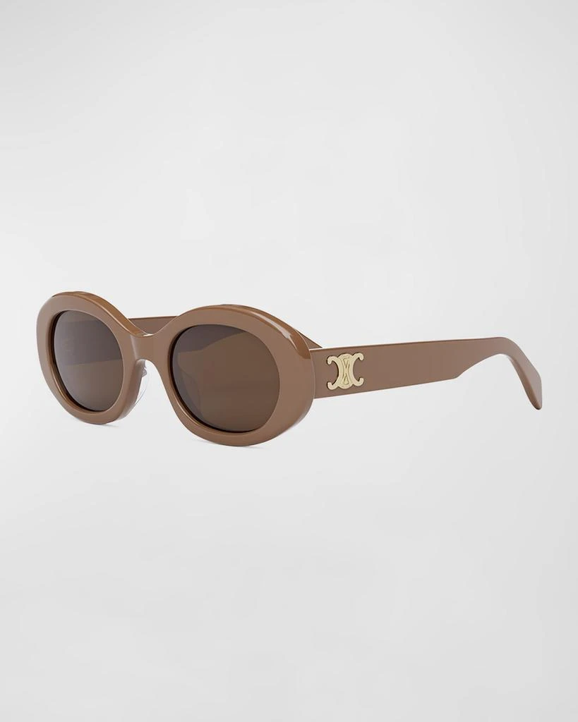 Celine Triomphe Acetate Oval Sunglasses 1