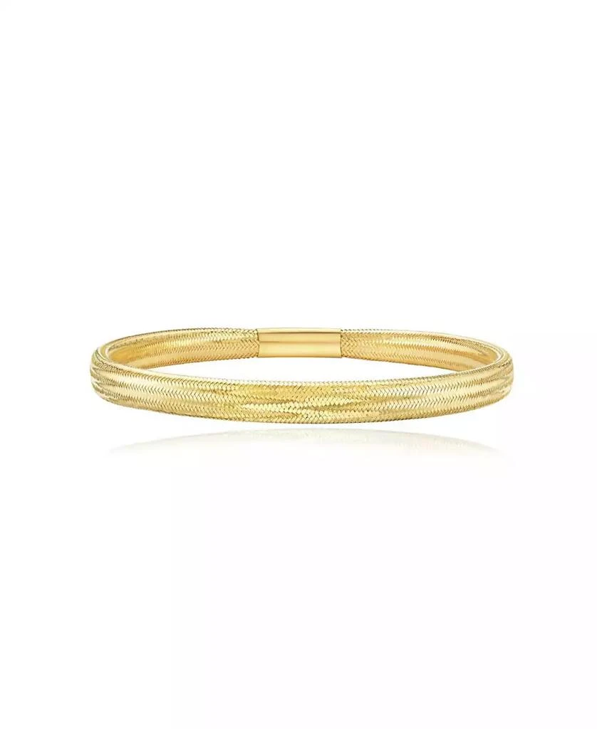 The Lovery Gold Stretch Bangle 14K Gold 5 millimeters