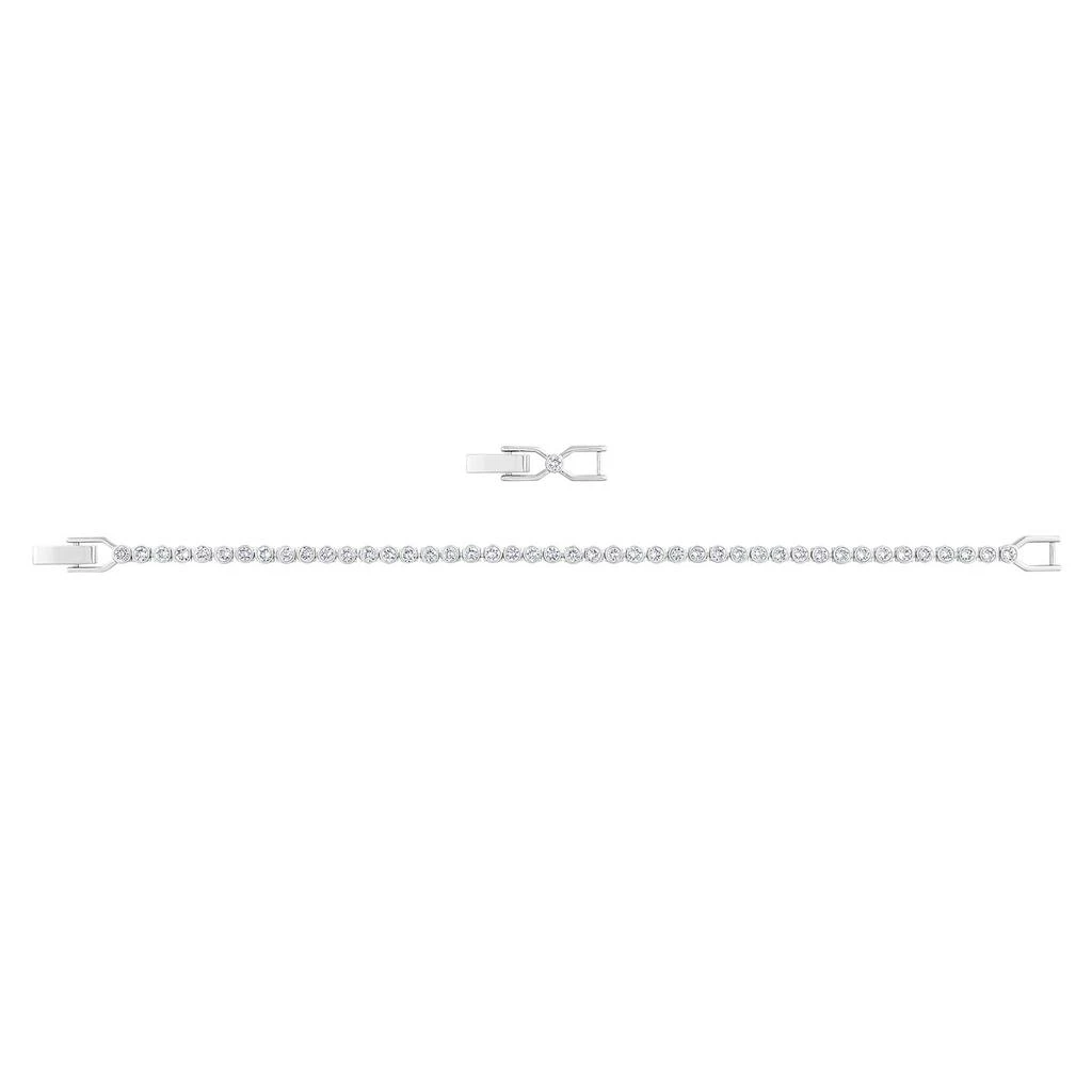 Swarovski Emily tennis bracelet round cut white rhodium plated 2