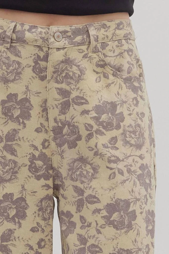 entro Entro - Vintage Rose Ankle Pants 4