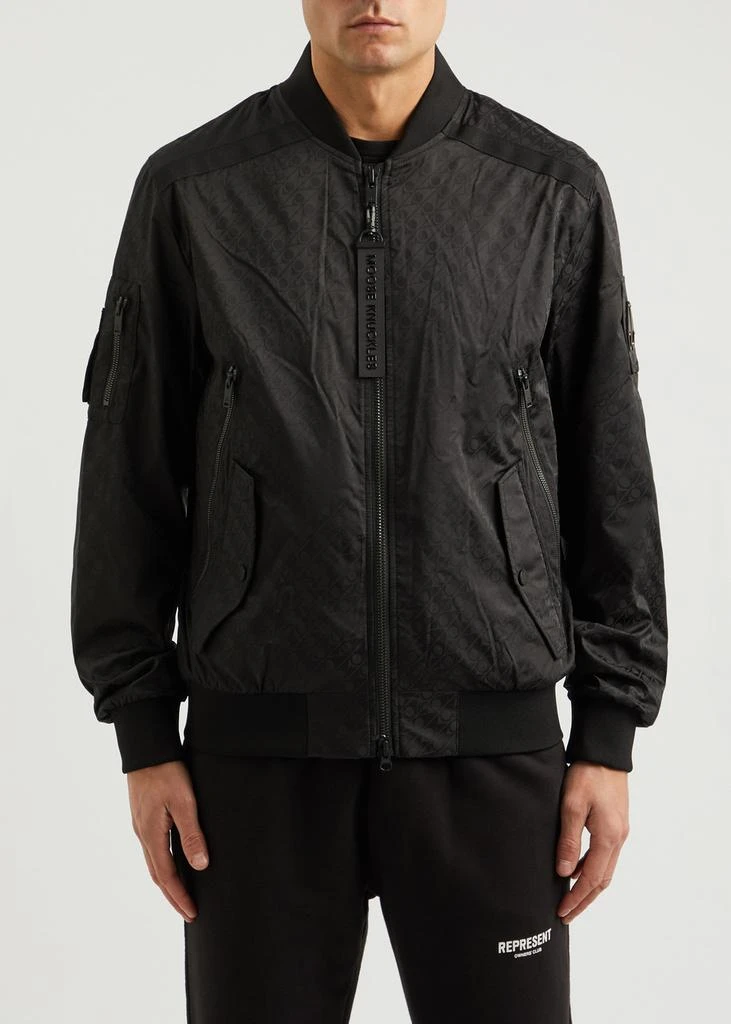 Moose Knuckles Courville logo-jacquard shell bomber jacket  2