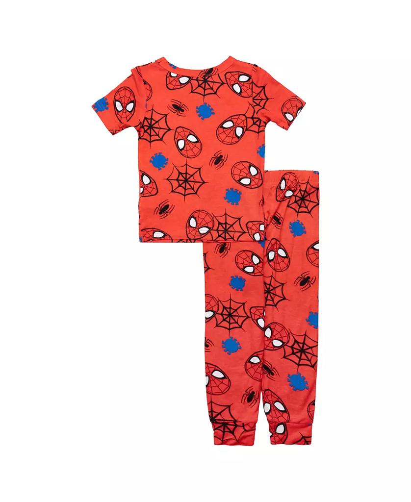 Spider-Man Toddler Boys Short Sleeve T-Shirt and Pant, 2-Piece Pajama Set