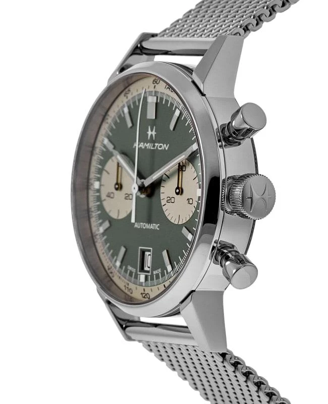 Hamilton Hamilton American Classic INTRA-MATIC AUTO Green Chronograph Dial Men's Watch H38416160 3