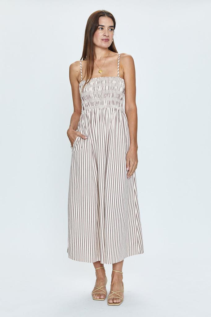 Pistola Denim Bianca Dress - Tiramisu Stripe