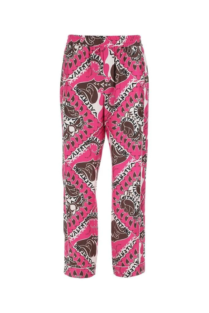 Valentino Valentino Abstract-Printed Straight Leg Pajama Trousers 1